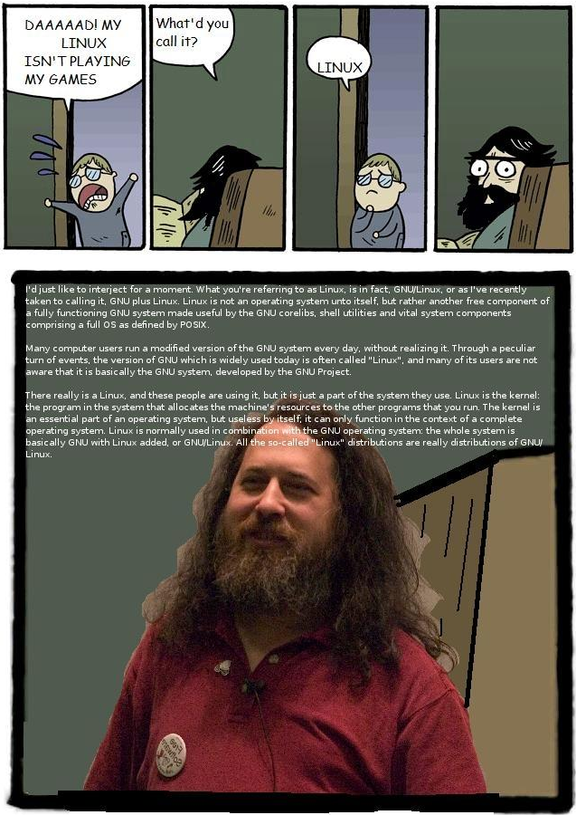Poking fun at Stallman... with love